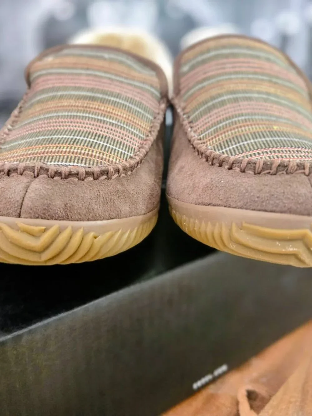 NIB Sorel Men's Dude Moc Slippers (Umber / Gum)